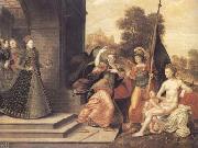 The Brunswick Monogrammist Elizabeth I and the three Goddesses (mk25) oil painting on canvas
